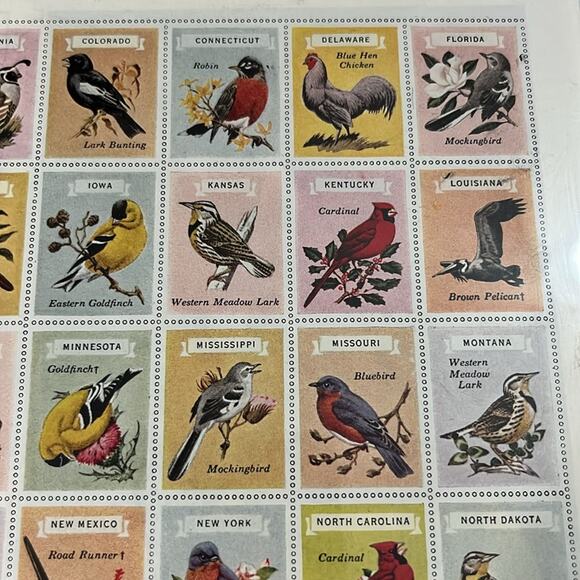 Vintage 1950? Saturday Evening Post Ethyl Gasoline Bird Stamp Advertisement - Picture 3 of 14